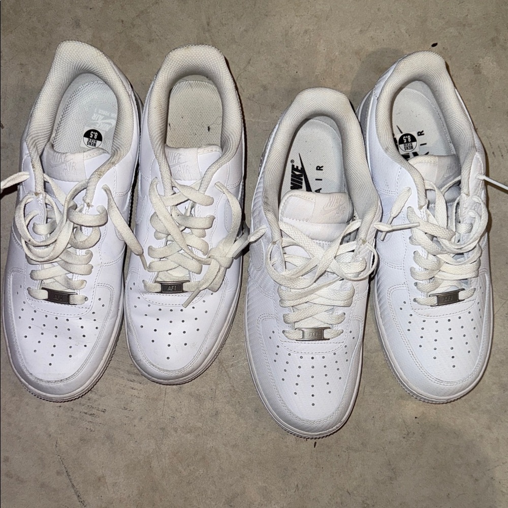 Men Nike Classic White Lace-Up Sneakers - Picture 2 of 2